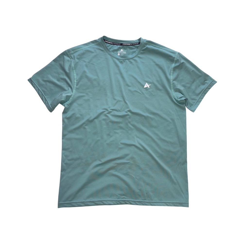 ARCTIC COOL T-Shirt Mens S Teal HydroFreeze X Cooling Athletic Short Sleeve
